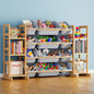 SpaceAid Toy Storage Organizer with 6 Shelves and 12 Bins, Bookshelf/Bookcase, Kids Bin Shelf, Toys Box for Playroom Organization for Bedroom & Room Decor, White, 52.3" W