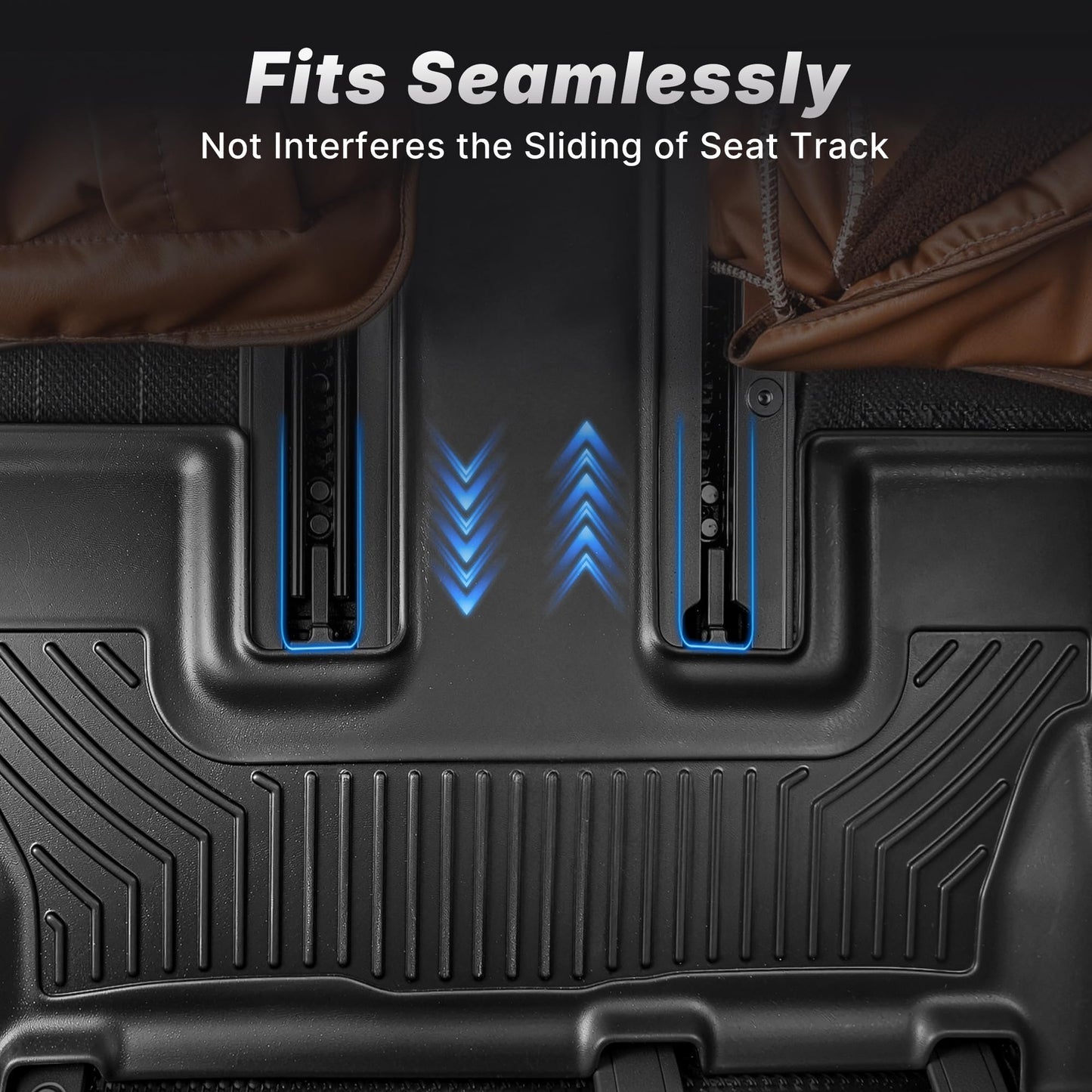 OEDRO Floor Mats Fit for Toyota Camry 2011-2007, Custom Fit Front & 2nd Row Floor Liner Set, TPE All Weather Protection Camry Car Mats, Black