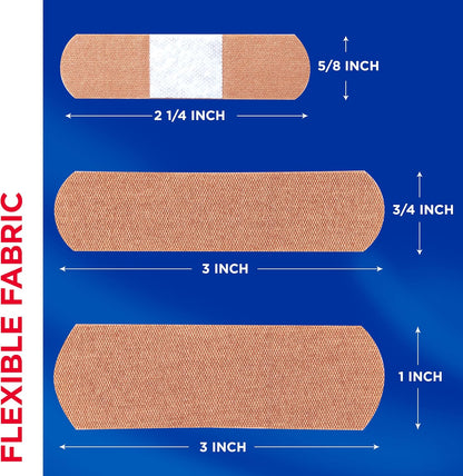 BAND-AID Brand Flexible Fabric Adhesive Bandages: A First Aid Kit Essential
