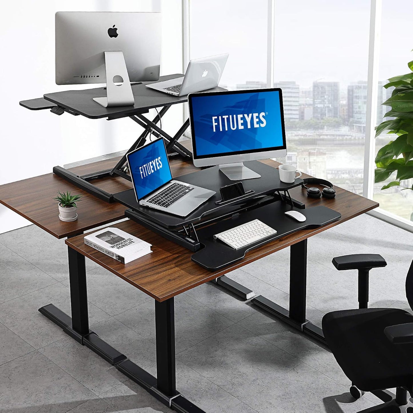 FITUEYES Height Adjustable Standing Desk Converter: A Game-Changer for Your Workspace