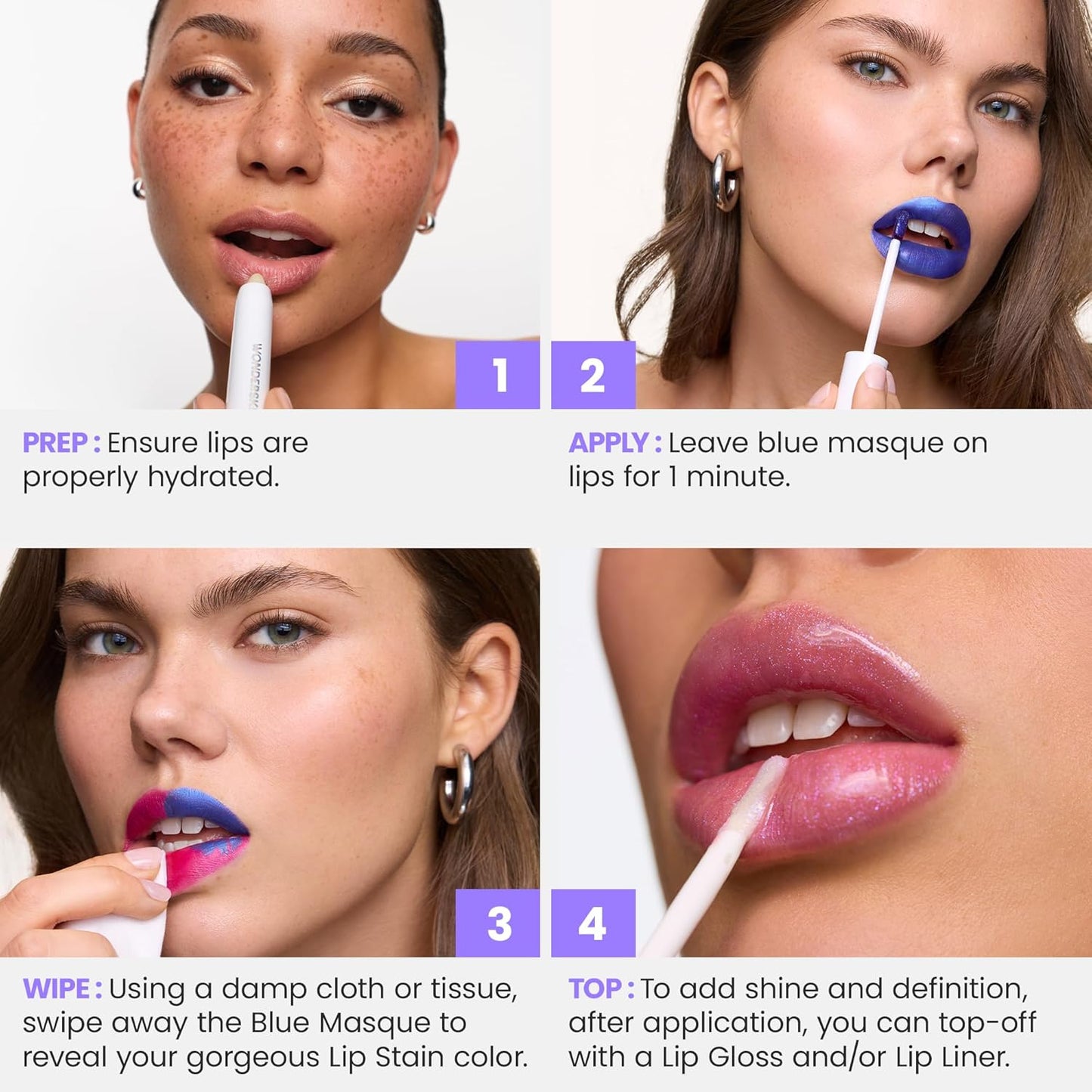 Wonderskin Wonder Blading All Day Lip Stain Peel Off Masque