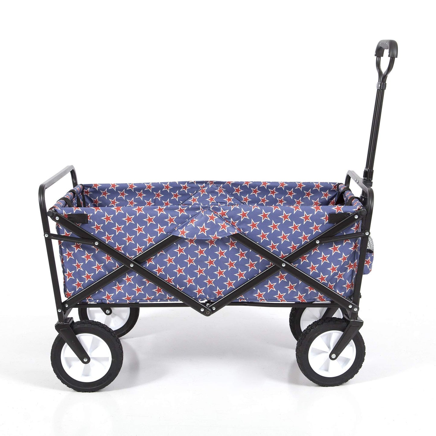 Mac Sports Collapsible Folding Outdoor Utility Wagon, Black