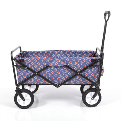 Mac Sports Collapsible Folding Outdoor Utility Wagon, Black