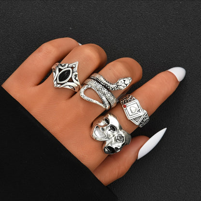 FAXHION 24-60 Pcs Gold Stackable Rings for Women, Knuckle Rings Chunky Gold Ring Set Dainty Stacking Cute Rings, Multiple Sizes Cute Jewelry Set Gift