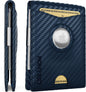 Midnight Blue CarbonAirTag Clip