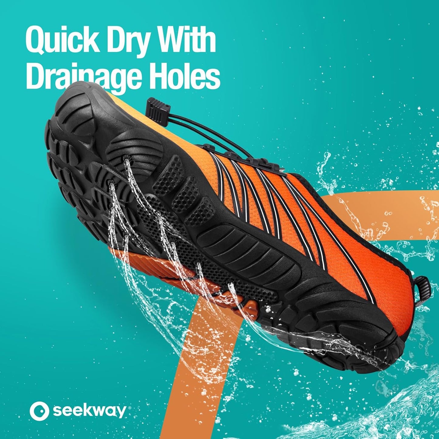 SEEKWAY Wasserschuhe Herren Damen Erwachsene Quick-Dry Badeschuhe Barfußschuhe für Strand Schwimmen Fluss Pool See Wandern Kajak Surfen