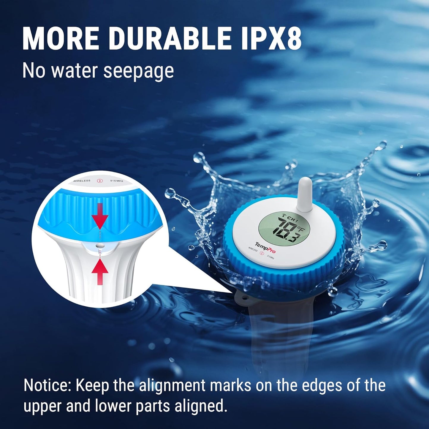 TempPro Waterproof Wireless Pool Thermometer Review