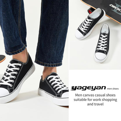 yageyan Men Canvas Low top Shoes