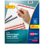 Avery 8 Tab Unpunched Dividers for Use with Any Binding System, Easy Print & Apply Clear Label Strip, Index Maker Customizable White Tabs, 150 Sets Total (6 Packs of 11444)