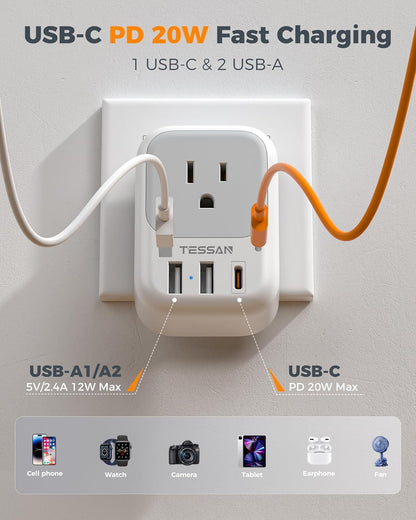 TESSAN European Travel Plug Adapter: A Game-Changer for Your Next Trip