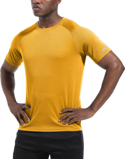Boyzn 1er, 3er, 5er oder 7er Pack Herren-Trainings-Laufshirts, Dry Fit feuchtigkeitsableitendes T-Shirt, Gym Sport Kurzarm-T-Shirts