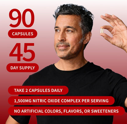 SNAP Supplements Nitric Oxide Booster, Performance Formula for Stamina & Endurance, 90 Count