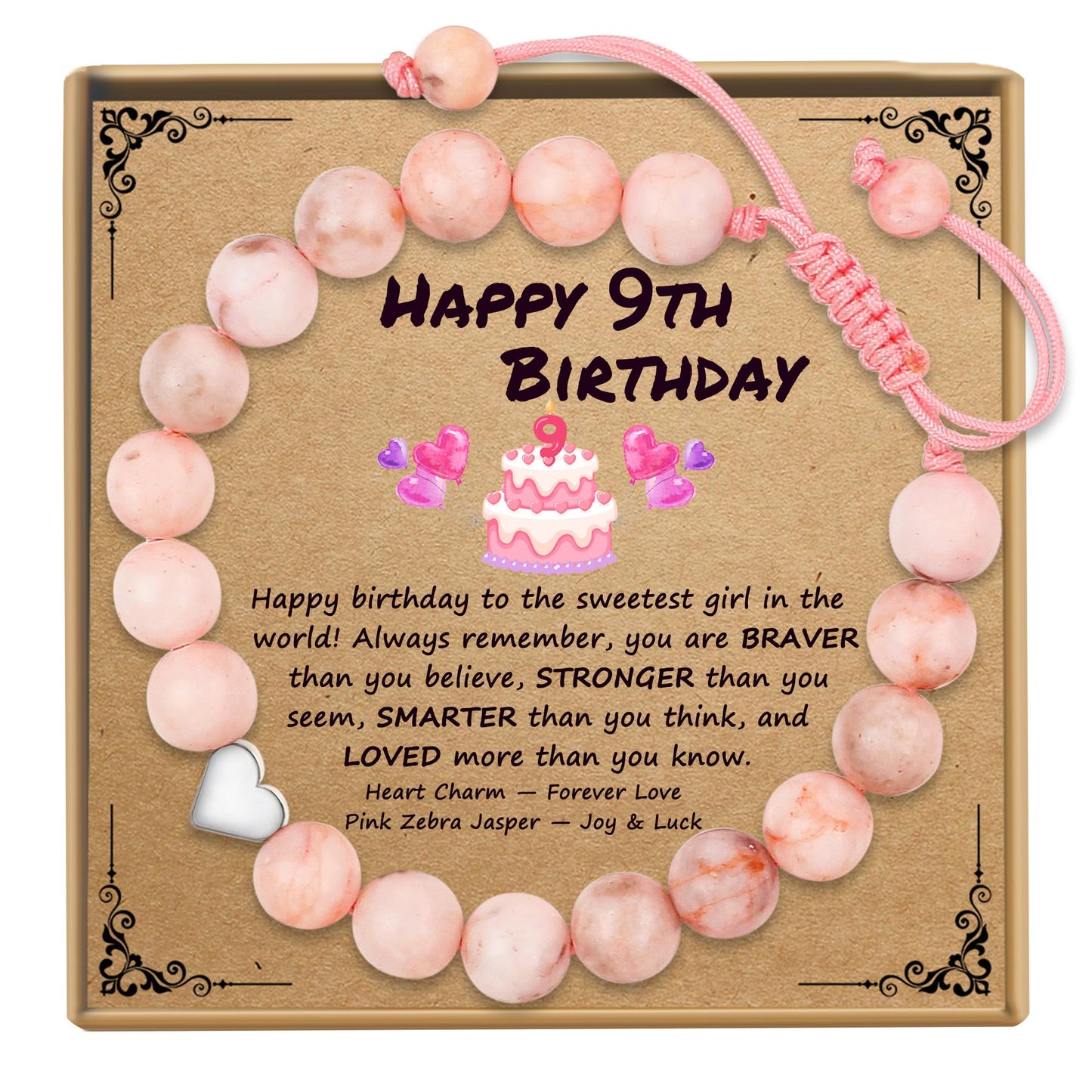 Sereney Birthday Gifts for Girls, Beaded Bracelets as 1/2 1 2 3 4 5 6 7 8 9 10 11 12 13 14 15 16 Year Old Birthday Gift, Adjustable Cross/Pearl Bracelet as Happy Birthday Gifts for Daughter
