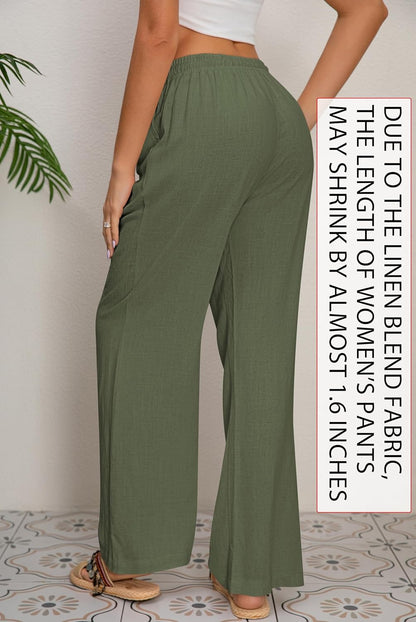 AISEW Women's Cotton Linen Palazzo Pants: The Ultimate Lounge Wear