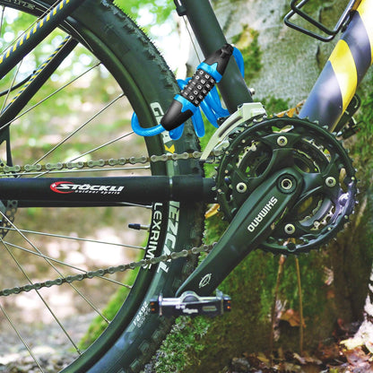 Opaza Fahrradschloss mit 5-stelligem Code, 1,2 m/4 Fuß Fahrrad-Kabelschloss, leichtes & sicheres Fahrradkettenschloss für Fahrrad, Mountainbike, E-Bike, Scooter