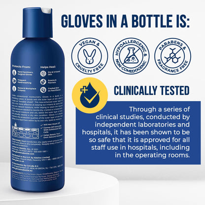 Gloves In A Bottle Shielding Lotion for Dry Itchy Skin, 8 ounce (12 Pack)