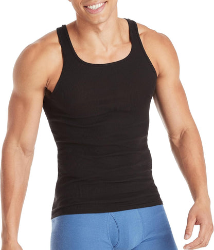 Hanes Geripptes Tanktop für Herren