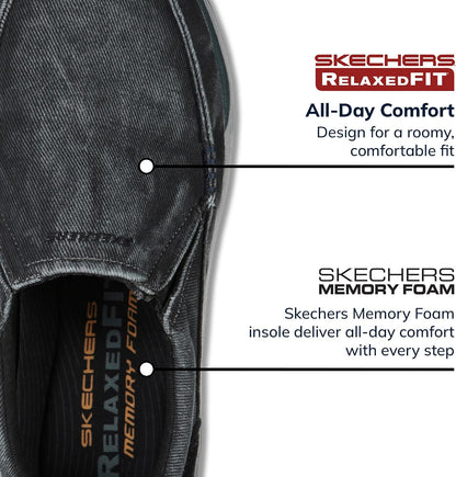 Skechers Mens Expected - Avillo Relaxed Fit Slip on Loafers