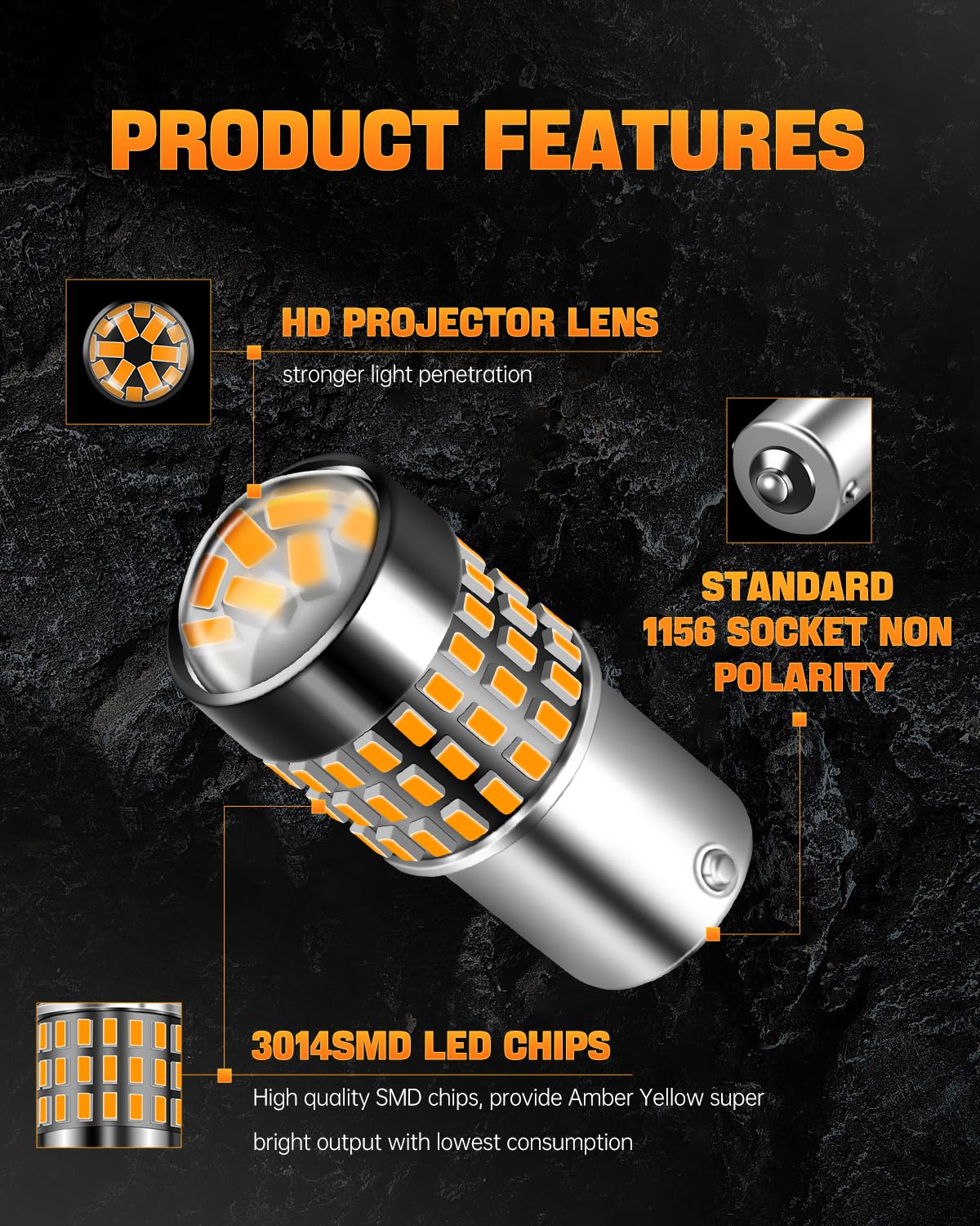 LUYED 3157 LED Bulbs Reverse Light Xenon White 1800 Lumens Super Bright 78 SMD 3056 3156 3057 4157 LED Bulbs,Used for Back Up Reverse Lights,Brake Lights,Tail Lights,Turn Signal Lights,Pack of 2