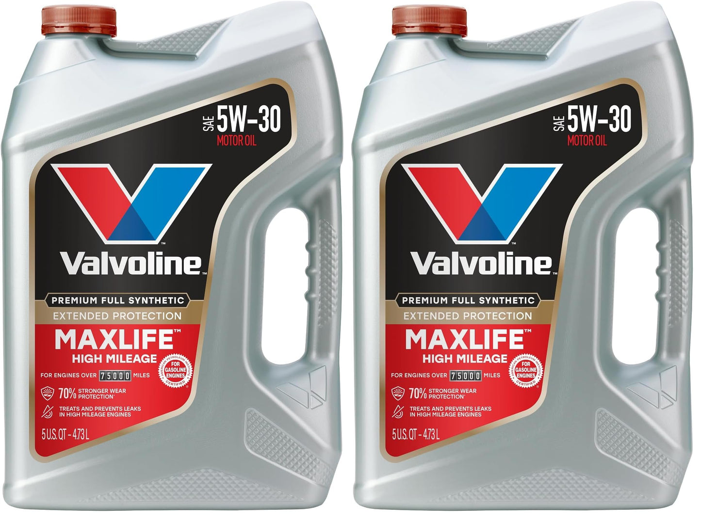 Valvoline MaxLife High Mileage 5W-30 Synthetic Blend Motor Oil 5 Quart
