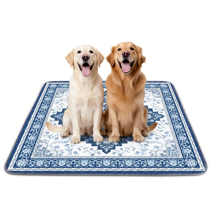 INVENHO Washable Pee Pads for Dogs 72"x72" Reusable Dog Pads Extra Large Upgrade Non-Slip Dog Pee Pads Heavy Absorbency Puppy Pee Pads Quick Dry Whelping Pads/Waterproof Puppy Training Pad