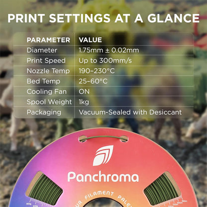 Polymaker Panchroma Mattes PLA Filament, Holzkohlschwarz 1.75mm 1kg 3D-Druck Filament, Früher Polyterra Matt, Passend für die meisten FDM 3D-Drucker, 1kg Spule (2.2lbs)