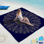 BYDOLL Beach Blanket Waterproof Sandproof Large Sand Free,78''X81''/10'X9' Oversized Sandless Lightweight Blanket Picnic Mat for Beach Travel Camping Hiking with Stakes