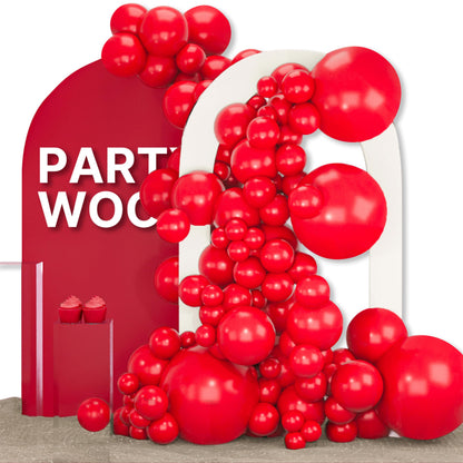 PartyWoo White Balloons 155pcs Different Sizes Pack of 18 12 10 5 Inch Matte White Latex Balloon Arch Kit Garland for Wedding Bridal Graduation Baby Shower Birthday Party Decorations White-Y13