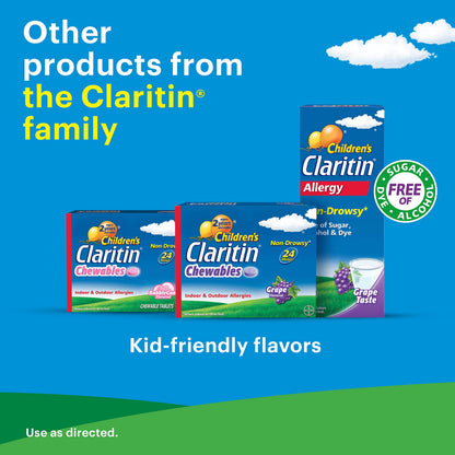 Claritin RediTabs 24 Hour Allergy Medicine, Non-Drowsy Prescription Strength Allergy Relief, Loratadine Antihistamine Tablets, 30 Count (Pack of 2)