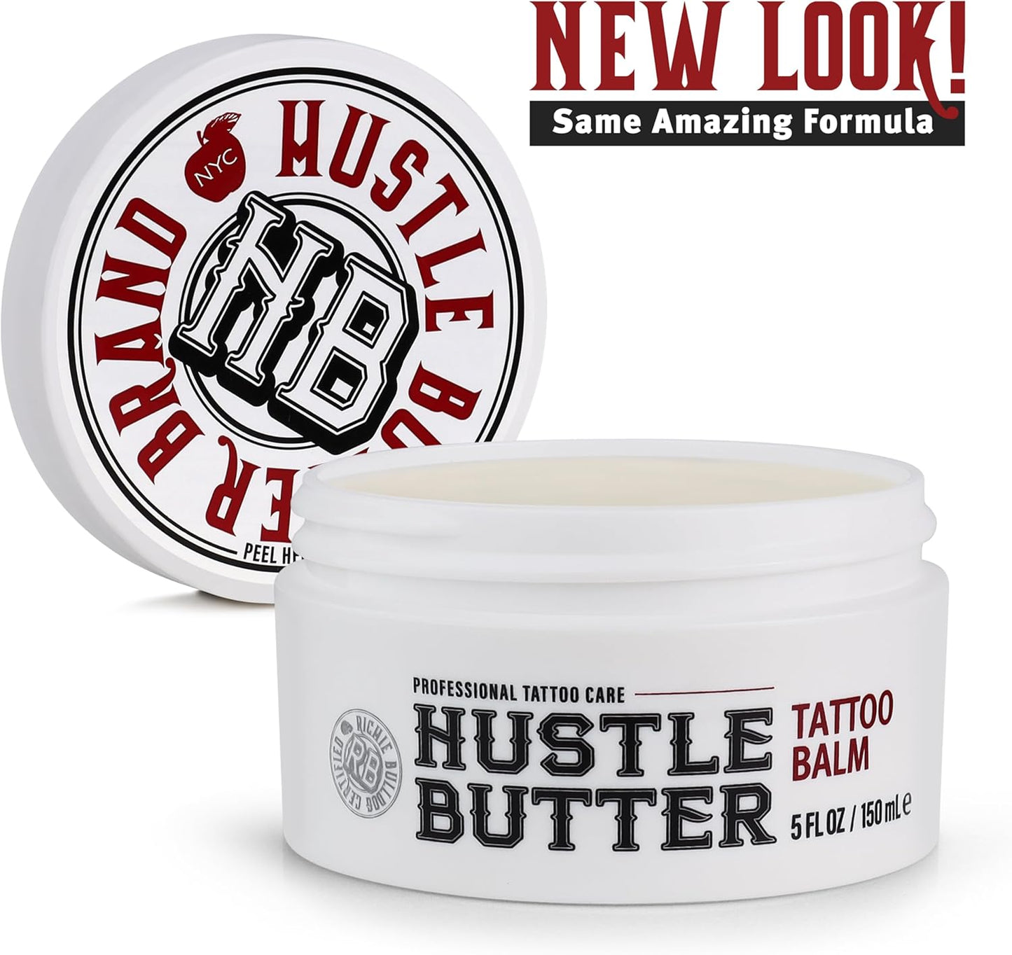 Hustle Butter Tattoo Aftercare 142g Tattoo Balsam, heilt + schützt neue Tätowierungen und verjüngt ältere Tätowierungen – 100% vegane Tattoo Creme ohne Petroleum