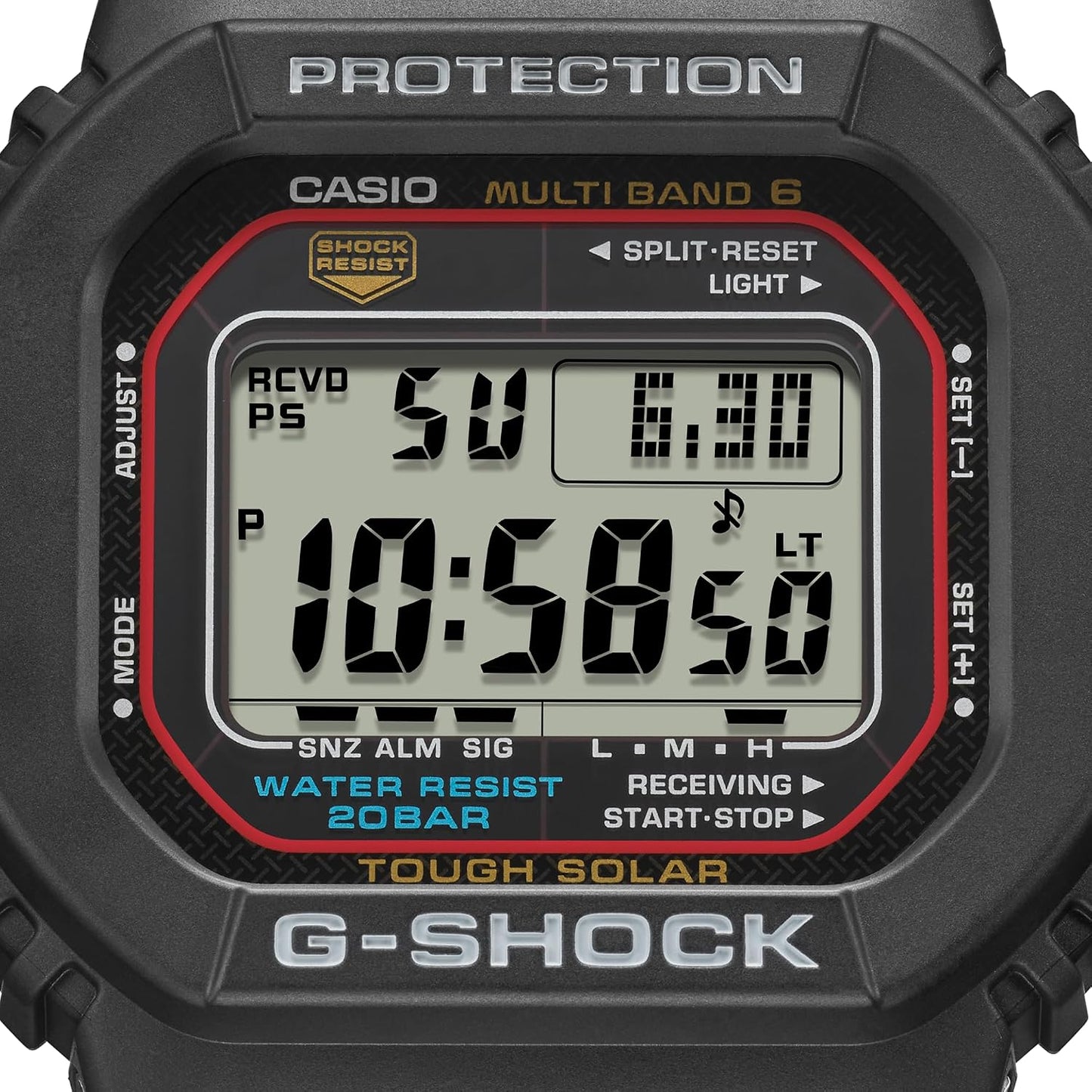 Casio G-Shock GWM5610-1 Men's Solar Black Resin Sport Watch
