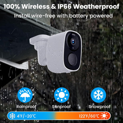 Upgraded 2026 2K Security Cameras for Outdoor Use