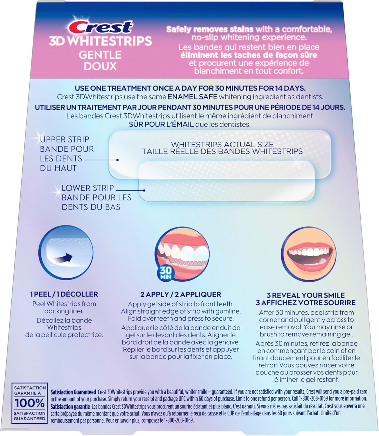 Crest 3D Whitestrips Age Renew Zahnaufhellungs-Kit für zu Hause, 21 Anwendungen, 28 Stufen weißere Zähne