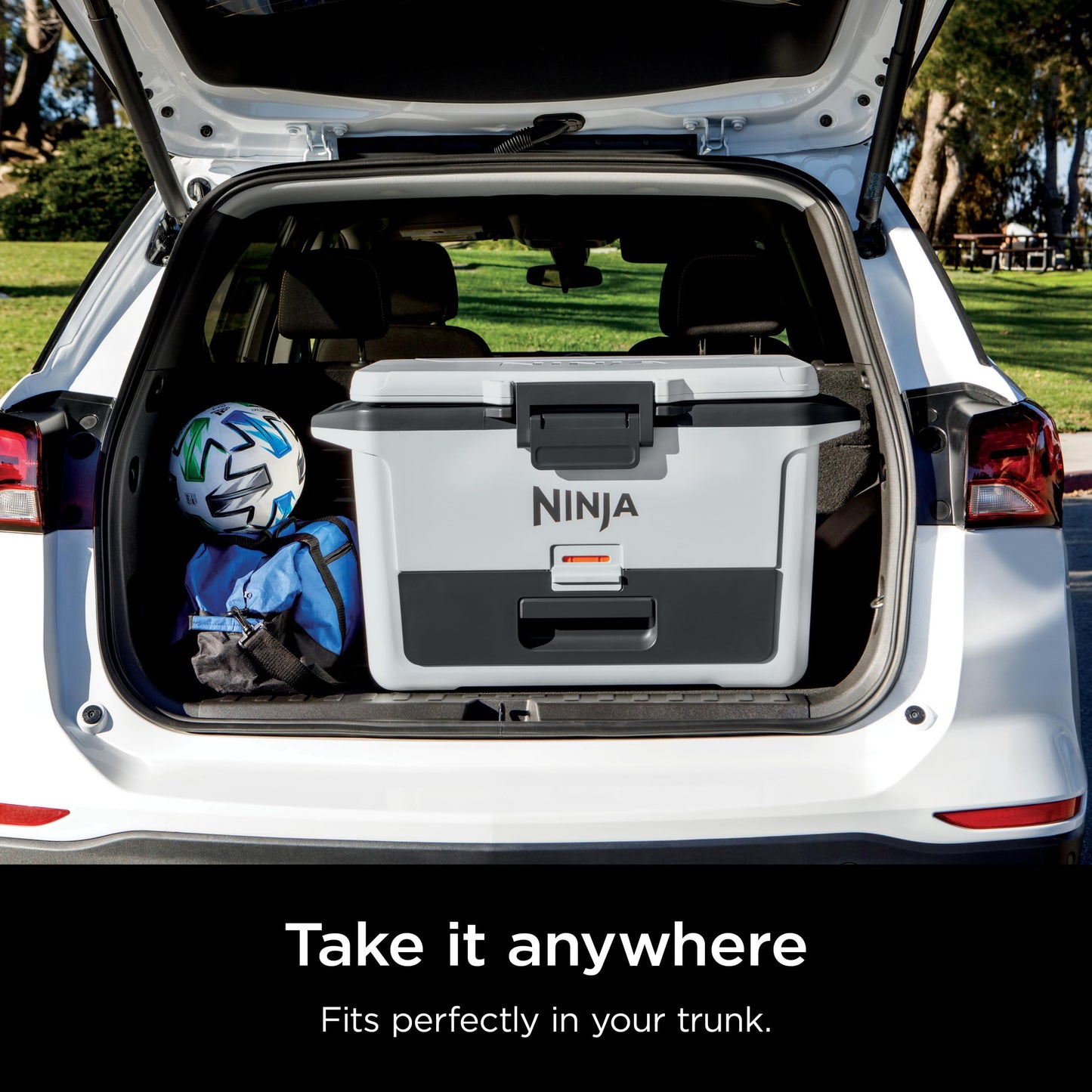 Ninja FrostVault 50qt Hard Cooler with Dry Zone | Integrated Fridge-Temp Dry Storage Drawer | Premium Heavy-Duty Insulated Cooler | Keeps Ice Cold for Days | Spanish Moss | FB151GN1