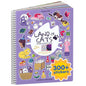 CUPKIN Animals Habitat 500+ Kids Sticker Book Toddler Airplane Travel Activity Coloring and Sticker Book, Road Trip Essentials, 12 Coloring Pages + 12 Scenes for Ages 2–8 Years