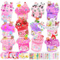 6 Pack Slimes, Pink Slime Kids, Cloud Slime kit for Girls Ages 8-12, Toys for Girls and Boys, for Kids Slime Set Party kit Goodie Bag Stuffers, 4 5 6 7 8 9 10 Year Old Girl Birthday Gift Cute Stuff