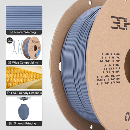 3DHoJor PLA+ Filament 1.75mm, 3D-Drucker-Filament PLA Plus, Kartonspule 3D-Druck-Filament, Maßgenauigkeit +/- 0.03 mm, Lila, 1kg