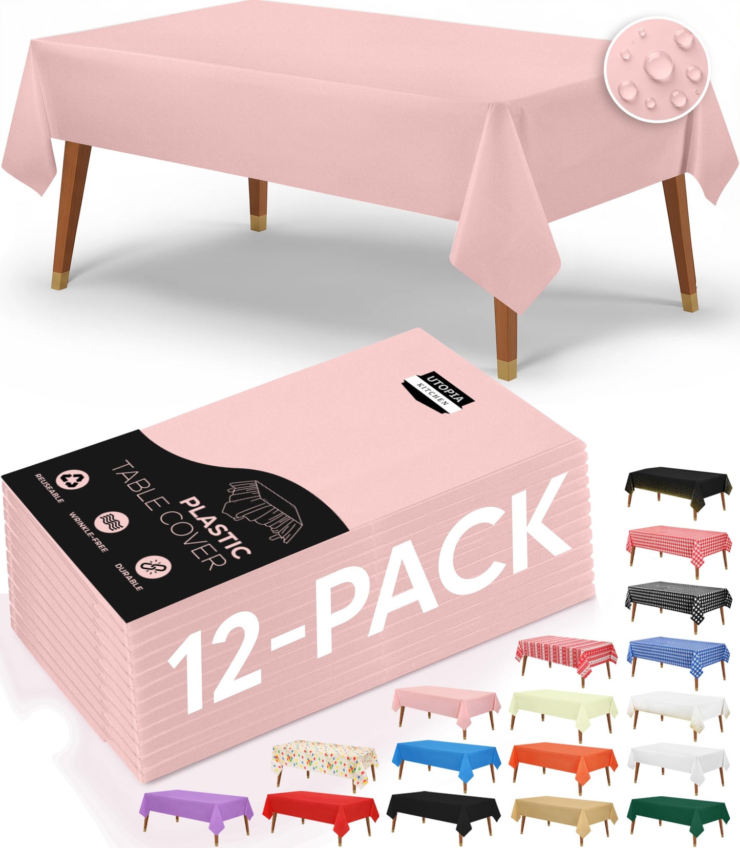 54X108 Inch - 12PCPink
