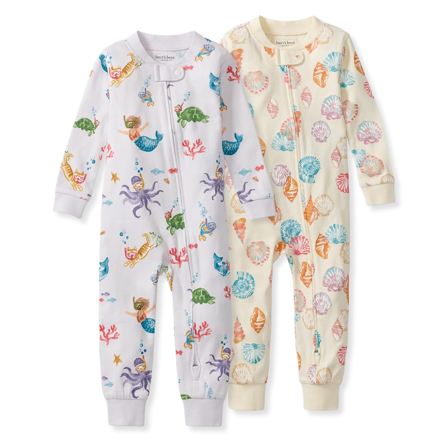 Burt's Bees Baby Unisex Footless Sleeper Pajama 100% Organic Cotton Snug-Fit 1-Piece Zip-Up Jumpsuit for Toddlers
