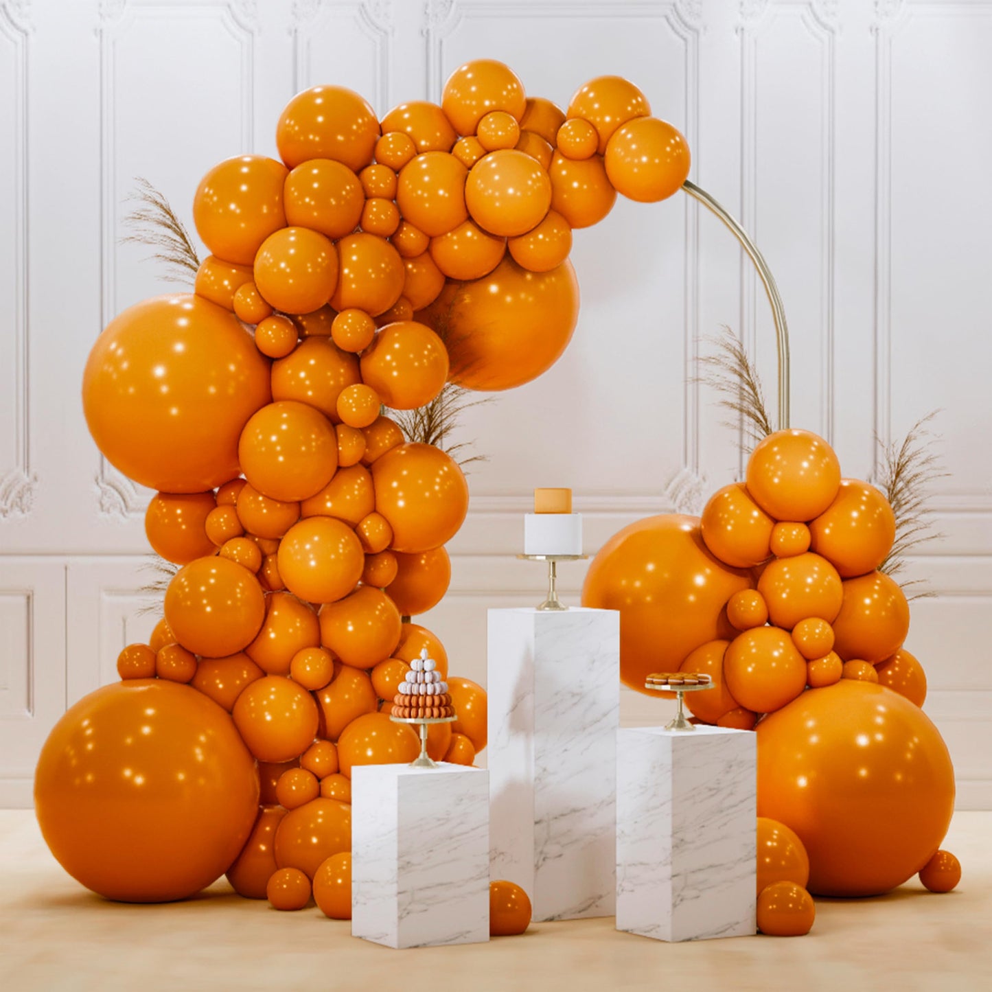 PartyWoo White Balloons 140 pcs Different Sizes of 18 12 10 5 Inch White Balloons Arch Kit Garland for Wedding Baby Shower Birthday Bridal Shower Graduation Engagement Party Decorations White-Y13
