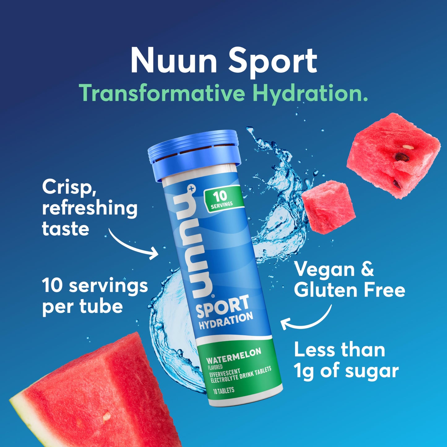 Nuun Sport Electrolyte Tablets with Magnesium, Calcium, Potassium, Chloride & Sodium, Gluten Free & Vegan, Mixed Flavors, 48 Pack (40 Servings Total)