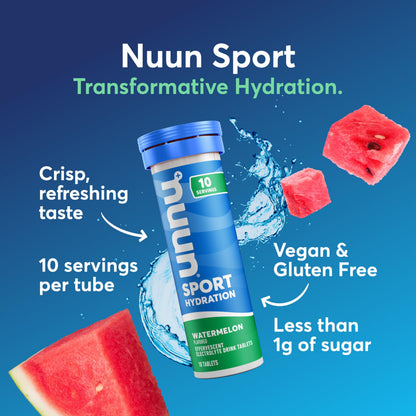 Nuun Sport Electrolyte Tablets with Magnesium, Calcium, Potassium, Chloride & Sodium, Gluten Free & Vegan, Mixed Flavors, 48 Pack (40 Servings Total)