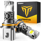 Termitor 2026 Upgraded H4/9003/HB2 Light Bulbs, 90,000LM 15X Super Bright Hi/Low Beam, 6500K Cool White H4 9003 Fog Lights, 1:1 Halogen Size Automotive Replacement IP68 Waterproof, Pack of 2