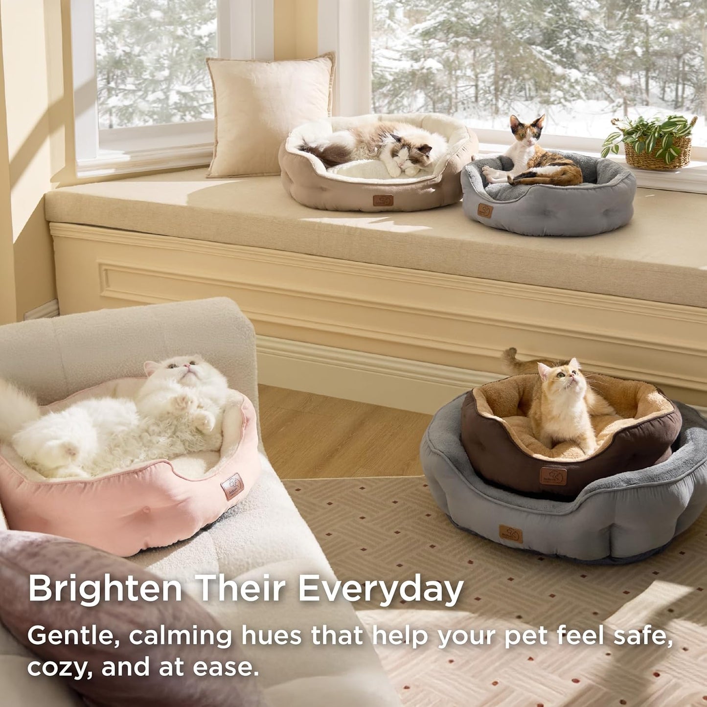 Bedsure Dog Beds for Small Dogs - A Cozy Retreat for Your Furry Friend