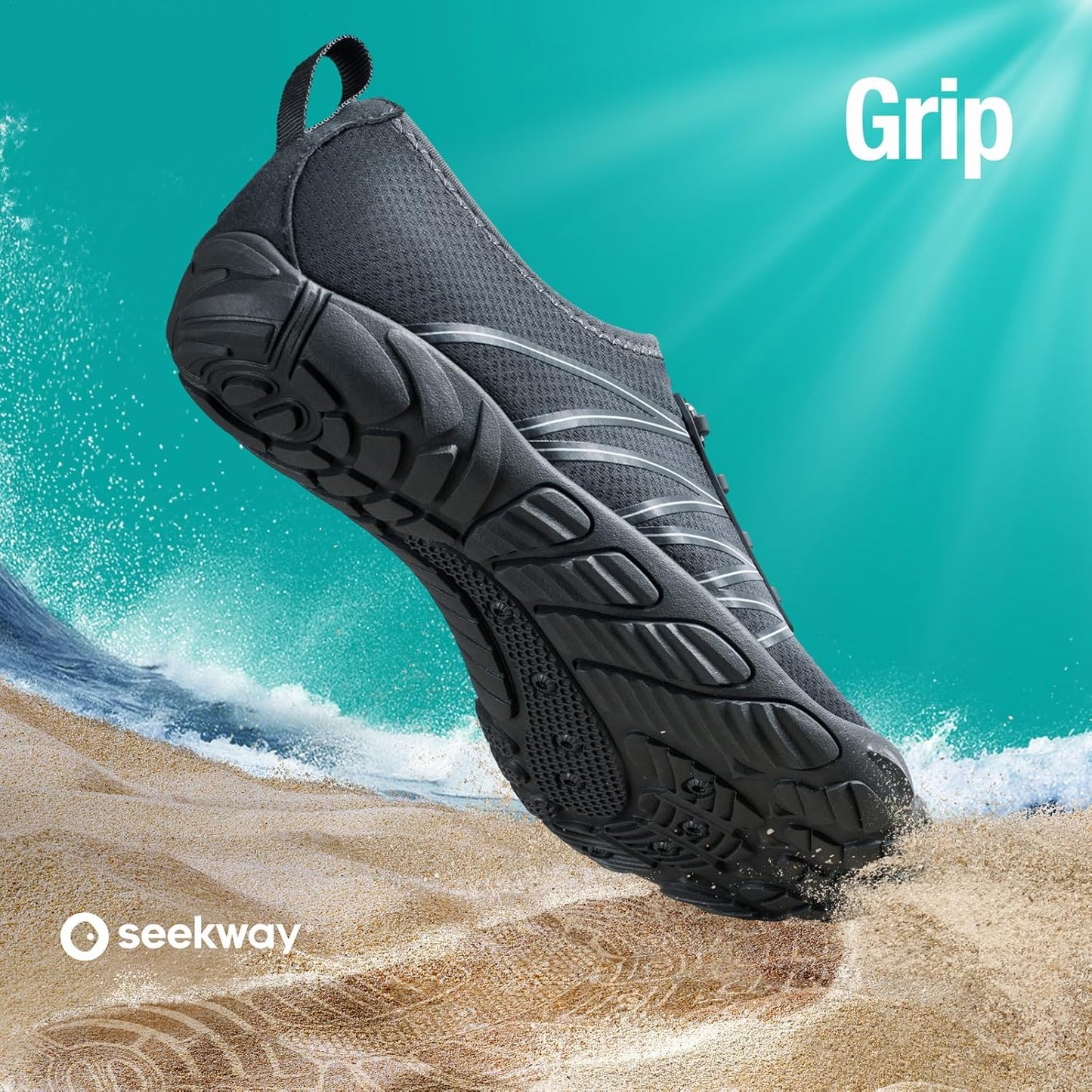 SEEKWAY Wasserschuhe Herren Damen Erwachsene Quick-Dry Badeschuhe Barfußschuhe für Strand Schwimmen Fluss Pool See Wandern Kajak Surfen