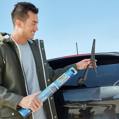 Rain-X 850212 RearView Wiper Blade 12", OEM Replacement Rear Windshield Wiper, Interchangeable Adapter for Easy Installation, All-Weather & All-Season Performance, Composite