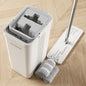White Bucket #2124 + 50" Flat Mop + 3 Pads
