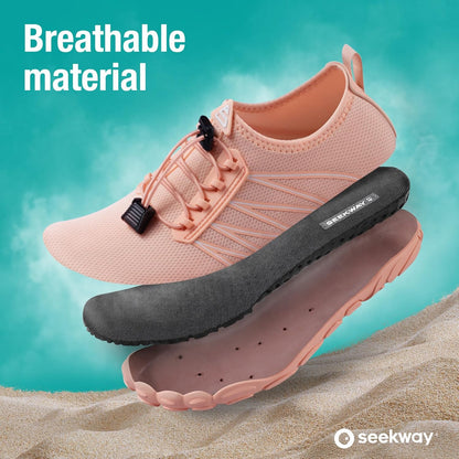 SEEKWAY Wasserschuhe Herren Damen Erwachsene Quick-Dry Badeschuhe Barfußschuhe für Strand Schwimmen Fluss Pool See Wandern Kajak Surfen