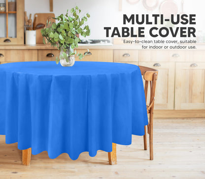 Utopia Kitchen Einweg-Tischdecke aus Kunststoff (12er Pack – 137x274 cm) Weiß Rechteckige Tischdecke Wasserdicht Schmutzabweisend Party-Tischdecke
