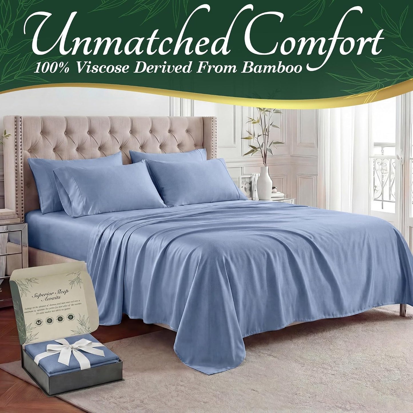DECOLURE Bamboo Sheets Queen Size - A Game-Changer for Hot Sleepers